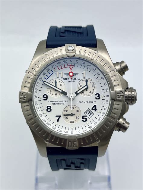 breitling aeromarine chrono avenger m1 ref. e73360 in titanium|Breitling aeromarine chrono avenger.